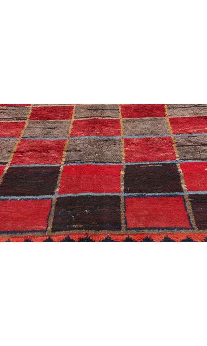 5 x 9 Vintage Persian Lori Checkerboard Rug 78861