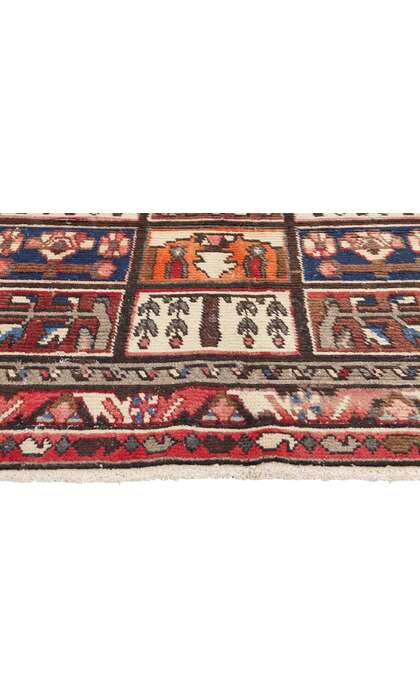 5 x 6 Vintage Persian Lori Checkerboard Rug 78890