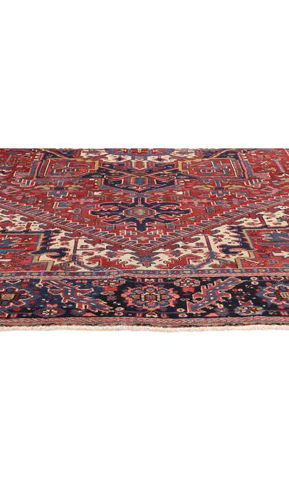 8 x 11 Vintage Persian Heriz Rug 90006