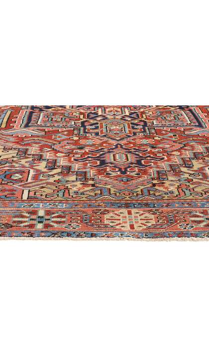 8 x 11 Antique Persian Heriz Rug 90007