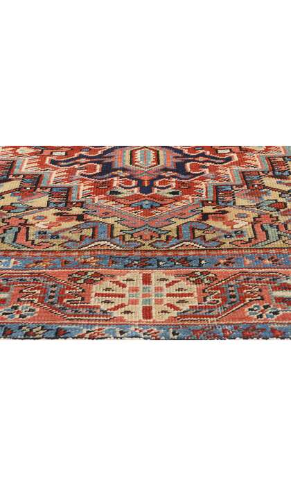 8 x 11 Antique Persian Heriz Rug 90007