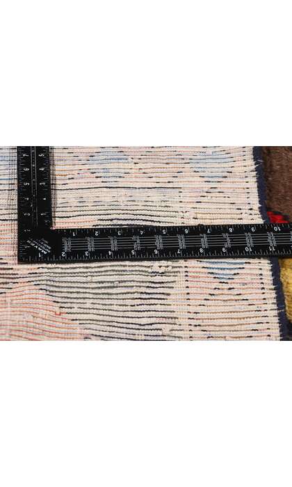 4 x 11 Vintage Persian Lori Harlequin Diamond Rug 78880