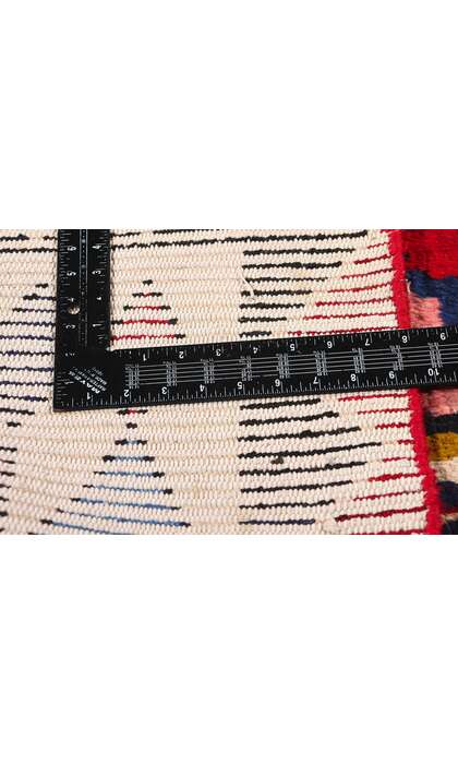 7 x 9 Vintage Persian Lori Geometric Medallion Rug 78884