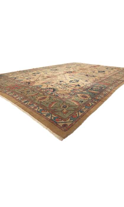 13 x 18 Oversized Vintage Persian Mahal Rug 75828
