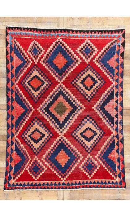 6 x 9 Vintage Persian Lori Rug 78862