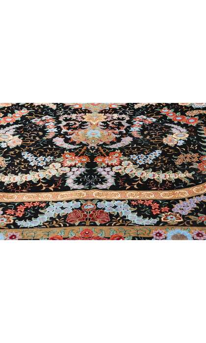 5 x 8 Vintage Persian Silk Qum Rug 78903