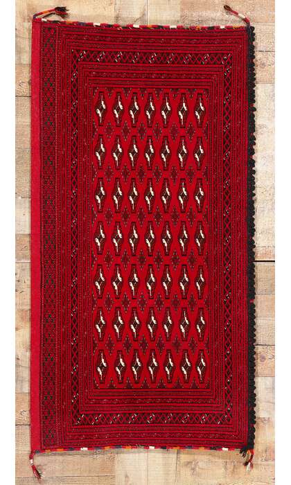 2 x 4 Vintage Persian Turkoman Rug 78907