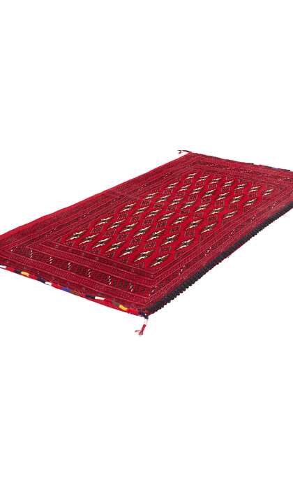 2 x 4 Vintage Persian Turkoman Rug 78908