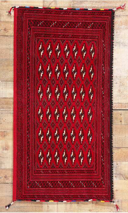 2 x 4 Vintage Persian Turkoman Rug 78908