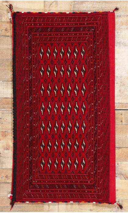 2 x 4 Vintage Persian Turkoman Rug 78910