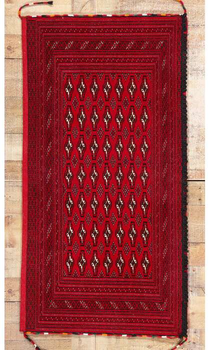 2 x 5 Vintage Persian Turkoman Rug 78906