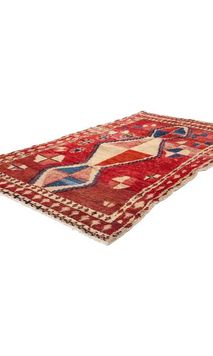 4 x 6 Vintage Red Persian Lori Rug 78889