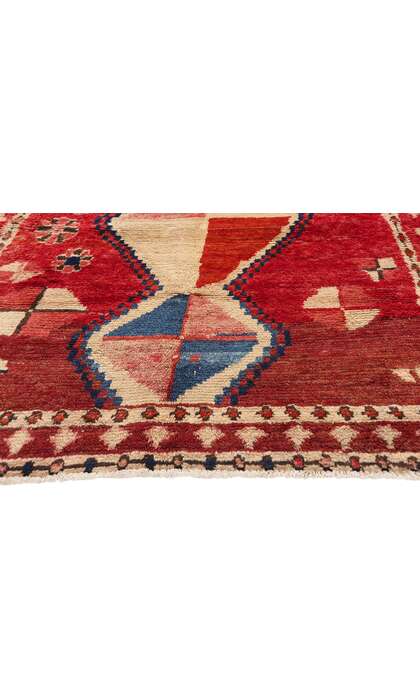4 x 6 Vintage Red Persian Lori Rug 78889