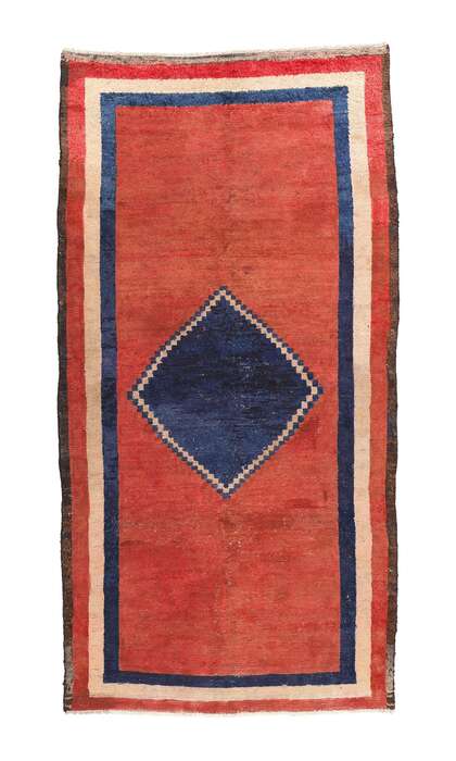 5 x 10 Vintage Red Persian Lori Rug 78866