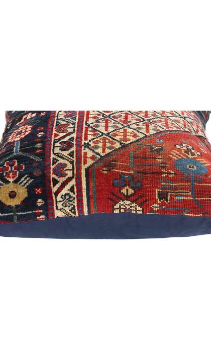 2 x 2 Antique Persian Rug Pillow 78932