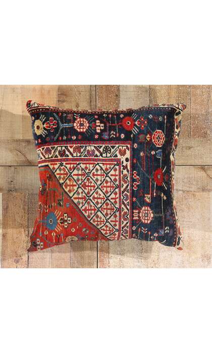 2 x 2 Antique Persian Rug Pillow 78932