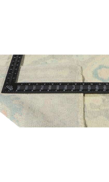 3 x 18 Modern Pastel Turkish Oushak Rug 53826