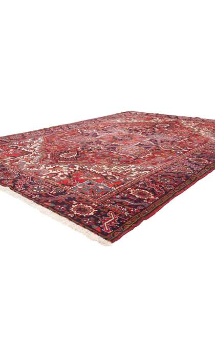 8 x 11 Antique Persian Heriz Rug 90003