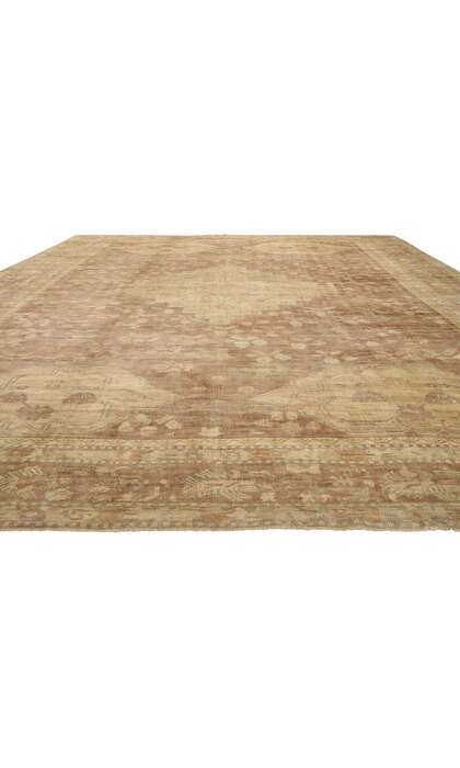 13 x 17 Late 19th Century Antique Turkish Oushak Rug 74227