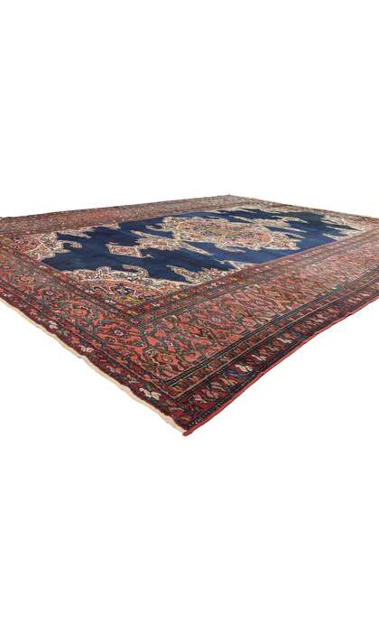 12 x 16 Late 19th Century Antique Persian Hamadan Rug 90026