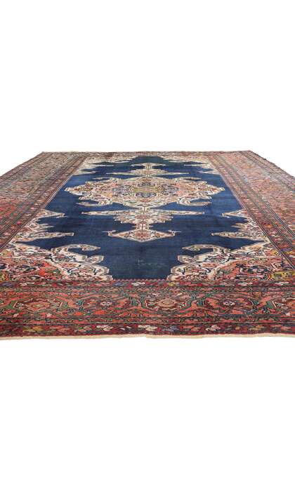 12 x 16 Late 19th Century Antique Persian Hamadan Rug 90026