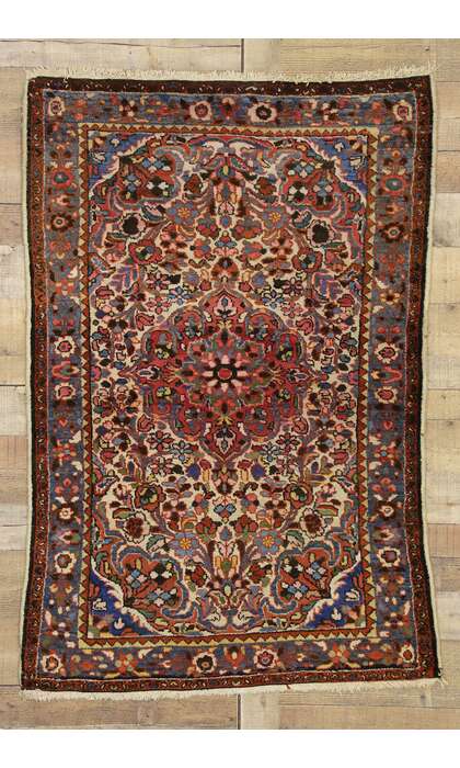 3 x 5 Antique Persian Hamadan Rug 70975