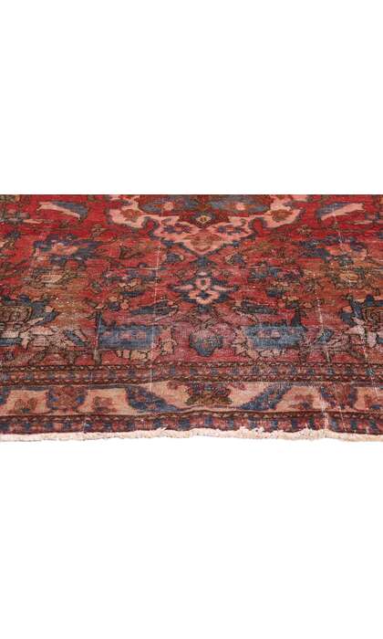 4 x 7 Distressed Antique Persian Bakhtiari Rug 77685