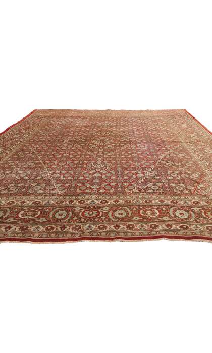 9 x 12 Antique Persian Mahi Tabriz Rug 78931