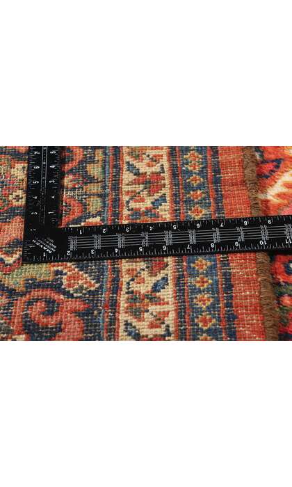 11 x 14 Antique Red Persian Mahal Rug 90029