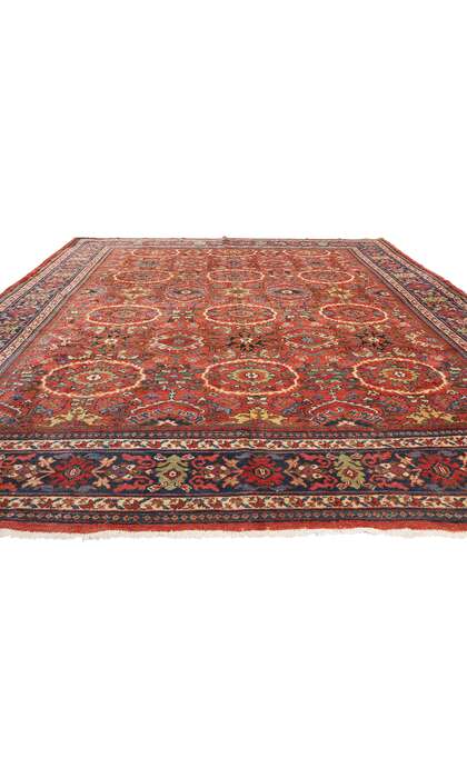 11 x 14 Antique Red Persian Mahal Rug 90029