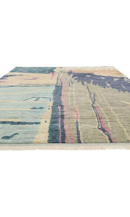 9 x 12 Ethereal Abstract Biophilic Moroccan Rug 31249
