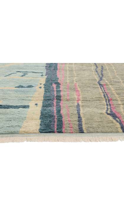 9 x 12 Ethereal Abstract Biophilic Moroccan Rug 31249