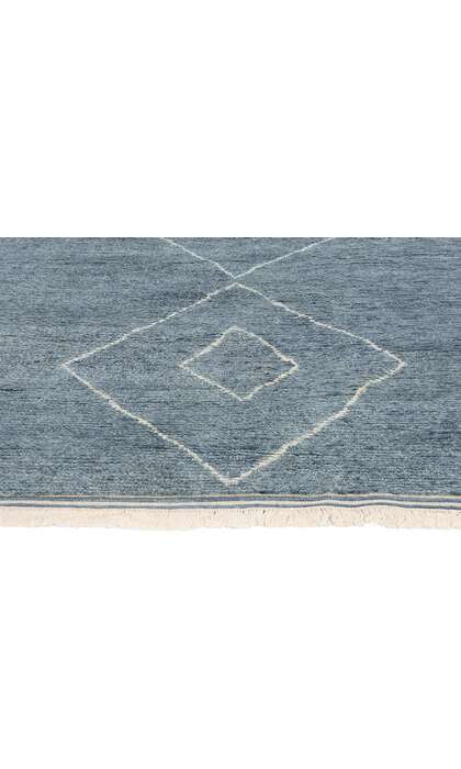 8 x 10 Azure Oasis Modern Boho Blue Moroccan Rug 31204