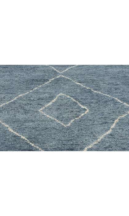 8 x 10 Azure Oasis Modern Boho Blue Moroccan Rug 31204