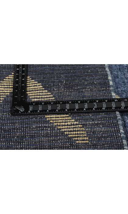 8 x 10 Azure Cascade Modern Tribal Blue Moroccan Rug 31207