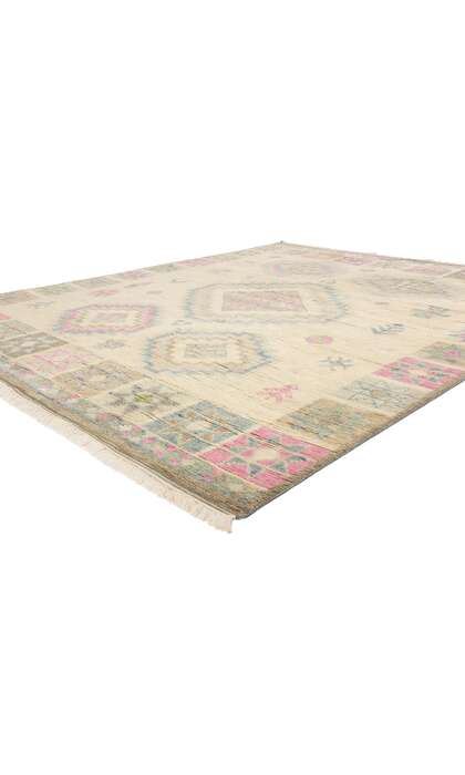 8 x 10 Blushing Oasis Modern Boho Moroccan Rug 31208