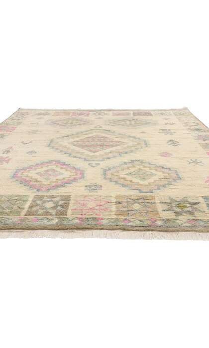 8 x 10 Blushing Oasis Modern Boho Moroccan Rug 31208