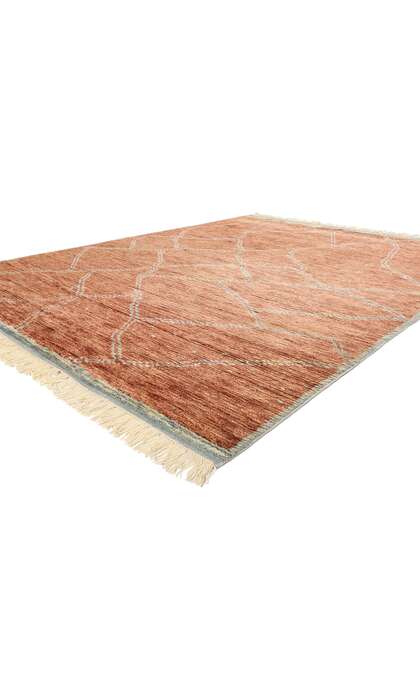 8 x 10 Burnt Sienna Cascade Modern Moroccan Rug 31246