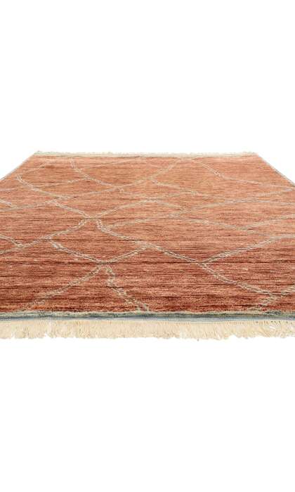 8 x 10 Burnt Sienna Cascade Modern Moroccan Rug 31246