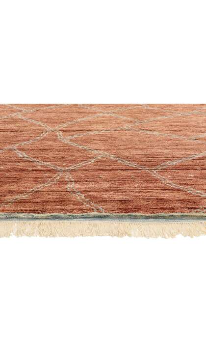 8 x 10 Burnt Sienna Cascade Modern Moroccan Rug 31246