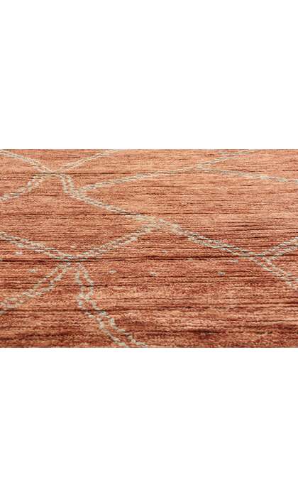 8 x 10 Burnt Sienna Cascade Modern Moroccan Rug 31246