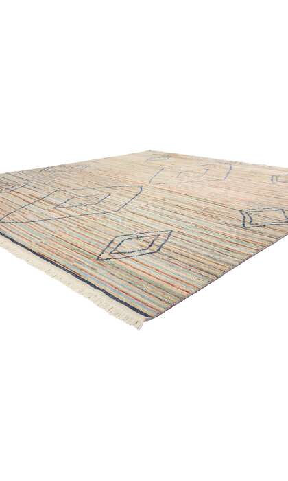 10 x 10 Desert Mirage Striped Modern Moroccan Rug 31286