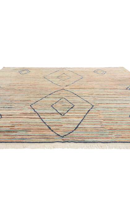 10 x 10 Desert Mirage Striped Modern Moroccan Rug 31286