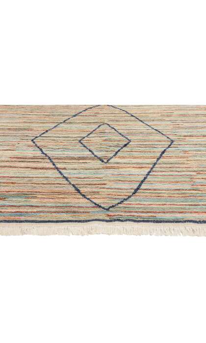 10 x 10 Desert Mirage Striped Modern Moroccan Rug 31286