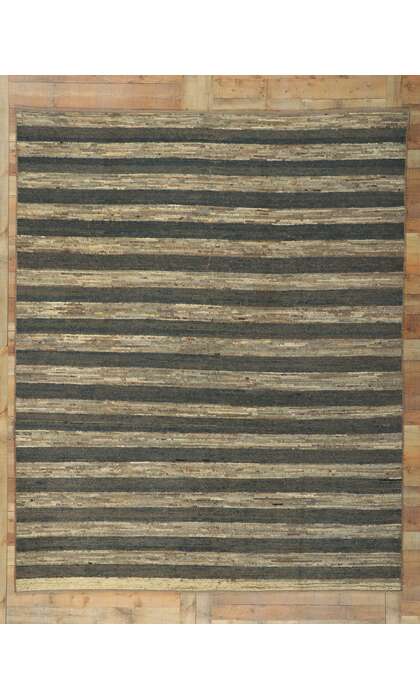 8 x 10 Canyon Strata Modern Striped Moroccan Rug 80793