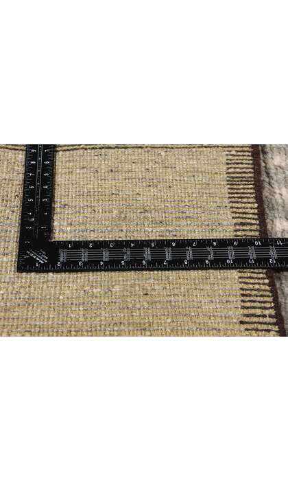 8 x 10 Dusk Lines Modern Bauhaus Gray Moroccan Rug 31206