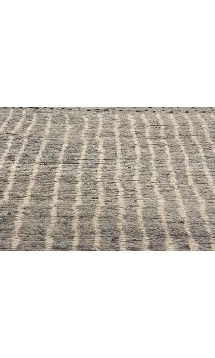 8 x 10 Dusk Lines Modern Bauhaus Gray Moroccan Rug 31206