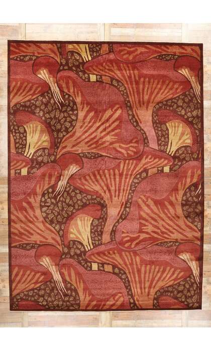 10 x 14 Modern Moser Mushroom Biophilic Rug 31089