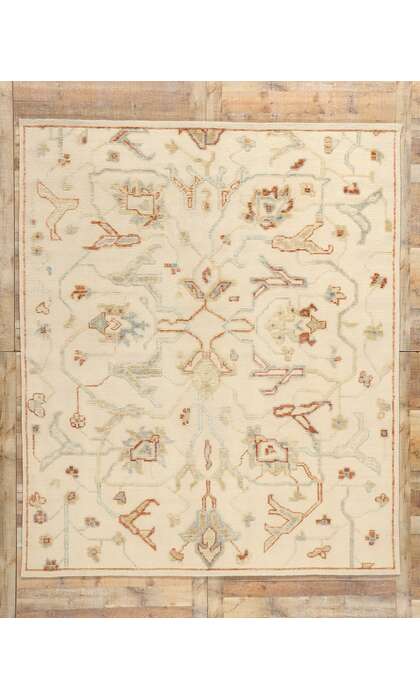 8 x 10 Desert Sands Modern Oushak High-Low Rug 31250