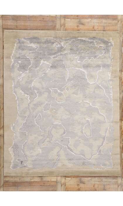 8 x 10 Ethereal Earthscape Organic Modern Biophilic Rug 31139